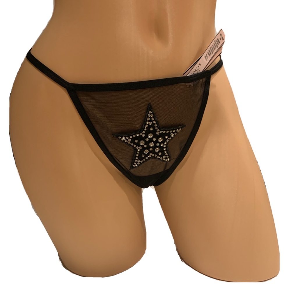 Victoria’s Secret Bling Crystal Embellished V-String Thong VS Panty